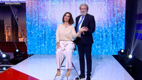 aiuso-interm Cristina Gallego y Raúl Pérez se conbvierten en Miguel Ángel Rodríguez e Isabel Díaz Ayuso.-