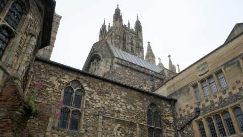 Vista de la catedral de Canterbury.