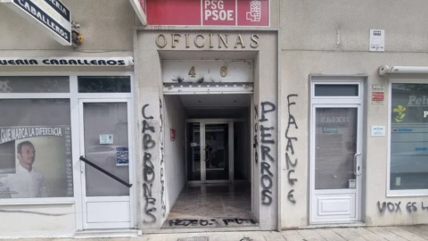 Sede provincial de Lugo Pintadas en la sede provincial de Lugo, Galicia.