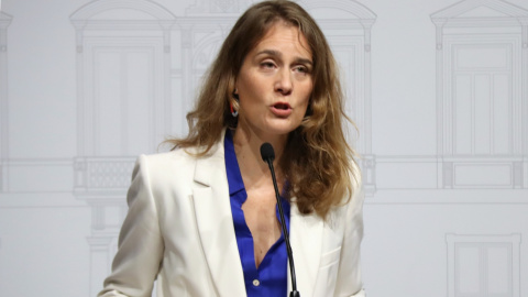 La líder dels Comuns al Parlament, Jéssica Albiach, en una roda de premsa. 29/09/2025 La líder dels Comuns al Parlament, Jéssica Albiach, en la roda de premsa d'aquest dilluns.