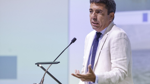 EuropaPress_6983268_president_generalitat_carlos_mazon_interviene_acto_entrega_premios_turisme (Foto de ARCHIVO)El president de la Generalitat, Carlos Mazón.