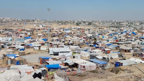 Imagen del campamento de Nuseirat cedida por Ali.