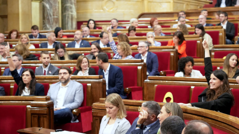 El ple del Parlament, durant una votació aquest dimecres El ple del Parlament, durant una votació aquest dimecres