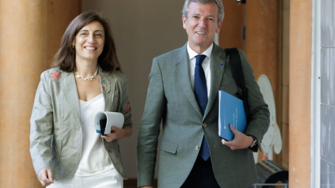 La conselleira de Medio Ambiente, Ángeles Vázquez, y el presidente de la Xunta, Alfonso Rueda, en una foto de archivo. La conselleira de Medio Ambiente, Ángeles Vázquez, y el presidente de la Xunta, Alfonso Rueda, en una foto de archivo.