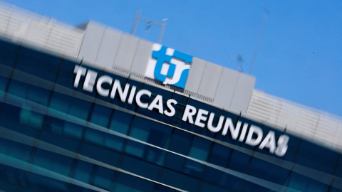 El logo de Tecnicas Reunidas en su sede en Madrid. El logo de Tecnicas Reunidas en su sede en Madrid.