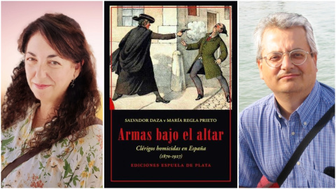 María Regla Prieto y Salvador Daza, autores del libro Armas bajo el altar.