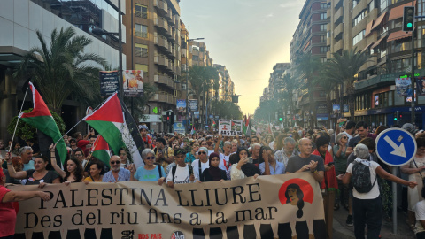 Alacant se solidariza con Palestina este sábado 4 de octubre.