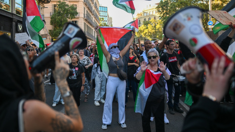 Miles de personas salen a las calles por Palestina en Barcelona.