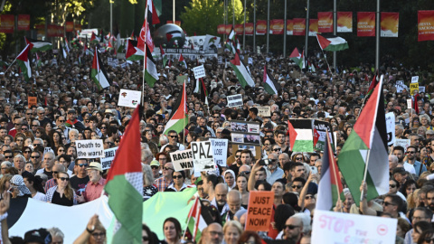 Manifestación por Palestina en Madrid.