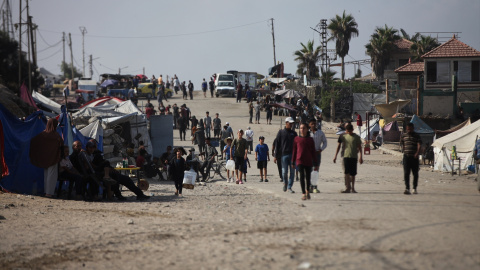 Refugiados palestinos en Nuseirat, Franja de Gaza ONLY FOR USE IN SPAIN