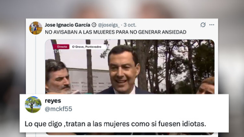 Críticas a las palabras de Juanma Moreno.