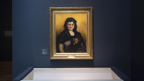 Retrato de Emilia Pardo Bazán, obra de Gustav Wertheimer.