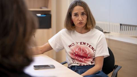 Marta Salicrú, durant l'entrevista amb 'Públic'.
