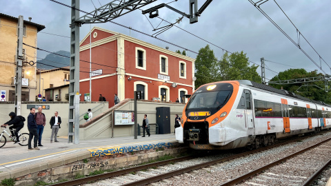 L'estació de Centelles aquest octubre