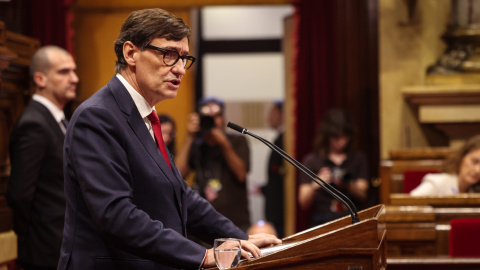 Salvador Illa en el seu discurs inicial del debat de política general del Parlament. 07/10/2025 Salvador Illa en el seu discurs inicial del debat de política general del Parlament.