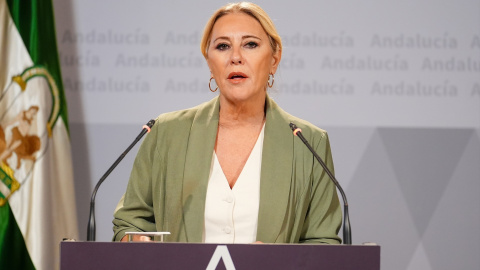 Carolina España, este miércoles.