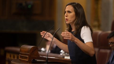 Ione Belarra La portavoz de Podemos en el Congreso, Ione Belarra, durante la sesión plenaria del martes día 7 de octubre