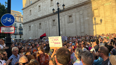 Concentración por la sanidad publica.