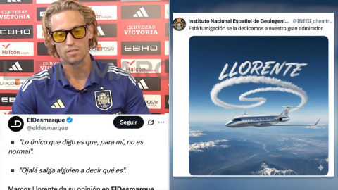Marcos Llorente alimenta la 'magufada' de los 'chemtrails' y los tuiteros le responden.