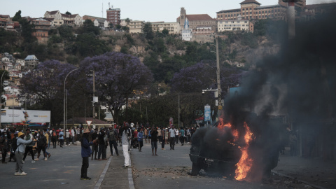 Protestas antigubernamentales en Antananarivo (Madagascar).