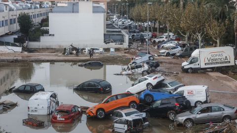Coches afectados durante la DANA de Valencia. Coches afectados durante la DANA de Valencia.