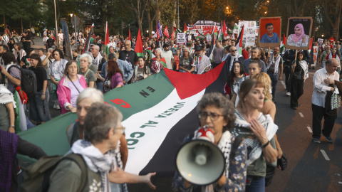 Manifestación por Palestina en Madrid.