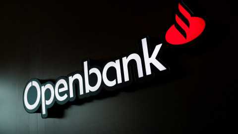 El logo de Openbank, el banco digital del Santander. El logo de Openbank, el banco digital del Santander.
