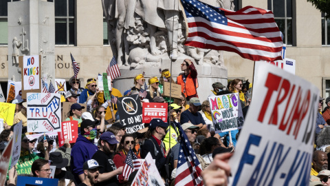 La protesta de "No Kings" en Washington DC (EEUU). La protesta de "No Kings" en Washington DC (EEUU).