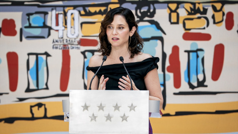 (Foto de ARCHIVO) La presidenta de la Comunidad de Madrid, Isabel Díaz Ayuso, interviene durante el acto conmemorativo del 40º aniversario de la Real Casa de Correos como sede de la Presidencia del Gobierno regional, a 13 de junio de 2025, en Madrid (Espa (Foto de ARCHIVO)La presidenta de la Comunidad de Madrid, Isabel Díaz Ayuso, interviene durante el acto conmemorativo del 40º aniversario de la Real Casa de Correos como sede de la Presidencia del Gobierno regional, a 13 de junio de 2025, en Madrid (España). Fue un 12 de marzo de 1985 cuando se firmó el convenio junto al Ministerio del Interior y el Ayuntamiento de Madrid para la cesión del inmueble --que goza de la protección como Bien de Interés Cultural por su extraordinario valor arquitectónico y artístico-- como sede de la Presidencia Regional. Uno de los eventos para celebrar este 40º aniversario es un concierto gratuito de los 80 y 90’s en la Puerta del Sol.A. Pérez Meca / Europa Press13 JUNIO 2025;ANIVERSARIO;PRESIDENCIA;SEDE13/6/2025