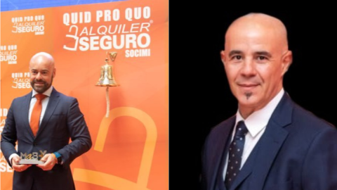 El expresidente de Alquiler Seguro, Gustavo Rossi (izda.) y su ex consejero delegado Eduardo Fresno.