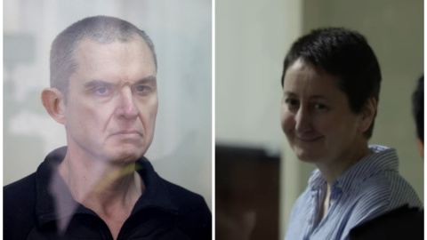 Premio-Sajarov Los periodistas Andrzej Poczobut y Mzia Amaglobeli, Premio Sájarov 2025.