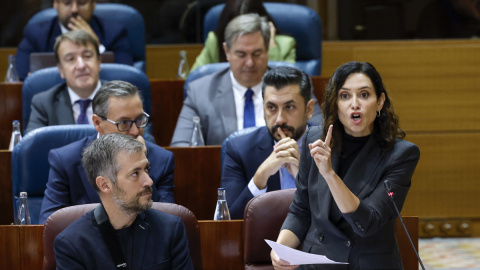 bf1d35eda4bbb9f6dc7aa058e6b0360d15a0a274 La presidenta de la Comunidad de Madrid, Isabel Díaz Ayuso, durante su intervención en el pleno de la Asamblea de Madrid.