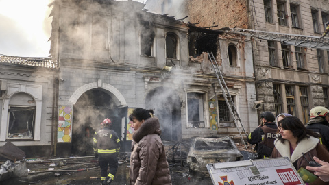 Ataque ruso este miércoles en una guardería en Járkiv (Ucrania). Ataque ruso este miércoles en una guardería en Járkiv (Ucrania).