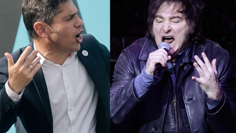 816ccc62d943ddf1cc94351041a56d28455c7baf El gobernador peronista de la provincia de Buenos Aires, Axel Kicillof y el presidente de Argentina, Javier Milei.