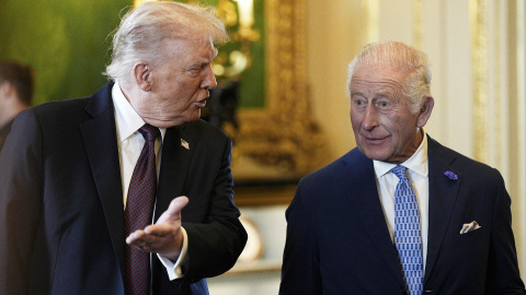 Donald Trump y el rey Carlos III de Reino Unido (Foto de archivo).