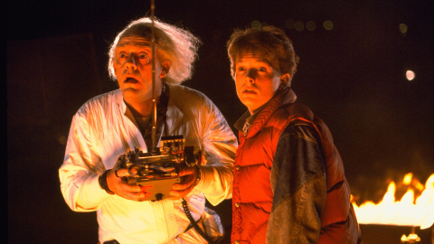 ChristopherLloyd y Michael J. Fox en 'Regreso al futuro'.