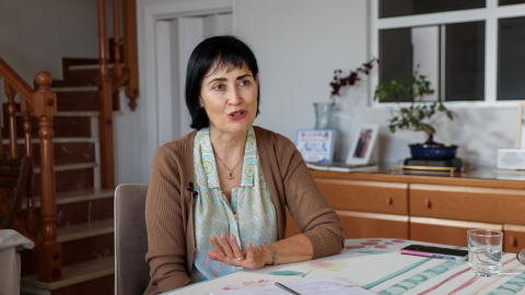 Toñi García, durante una conversación con 'Público'. Toñi García, durante una conversación con 'Público'.