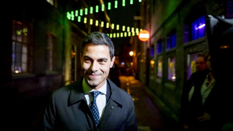16901c7909493720dd4e8ef41ed7e7875dcfff08 Rob Jetten, líder del partido Demócratas 66 (D66), durante la ceremonia de presentación de los resultados de las elecciones en Países Bajos.