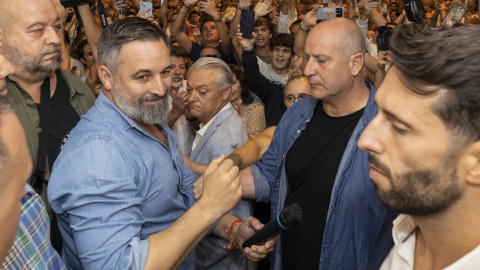 Abascal El presidente de Vox, Santiago Abascal, durante un acto político en Las Palmas de Gran Canaria.
