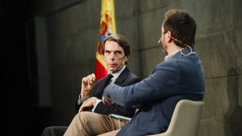 El expresidente del Gobierno, José María Aznar. El expresidente del Gobierno, José María Aznar, durante la presentación de su libro 'Orden y Libertad', en Madrid.