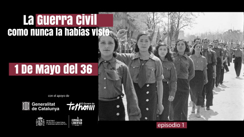 Primero de Mayo del 36 miles de mujeres desfilan en libertad dos meses antes de la sublevación militar Primero de Mayo del 36 miles de mujeres desfilan en libertad dos meses antes de la sublevación militar