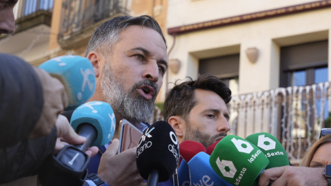 Santiago Abascal, este lunes en Plasencia. Santiago Abascal, este lunes en Plasencia.