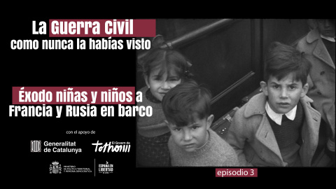 El éxodo de los 'niños de la guerra' ante el horror y el hambre
