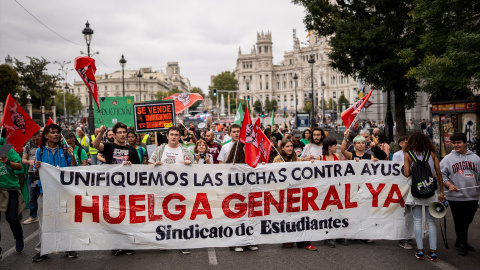 Fotografía de archivo de una manifestación por la educación pública en Madrid