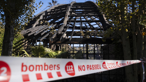 La cúpula de madera del restaurante de eventos de los hermanos Roca, el Mas Marroch, ha ardido por completo en un incendio. La cúpula de madera del restaurante de eventos de los hermanos Roca, el Mas Marroch, ha ardido por completo en un incendio.