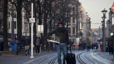 David Verdaguer es el protagonista de la película (Foto Quim Vives) David Verdaguer en 'Siempre es invierno'.