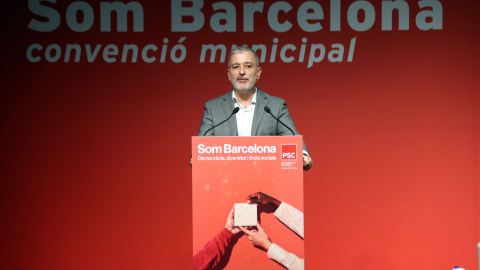 L'alcalde de Barcelona i president de la federació barcelonina del PSC, Jaume Collboni, en la convenció municipal de la federació de Barcelona del PSC. L'alcalde de Barcelona i president de la federació barcelonina del PSC, Jaume Collboni, en la convenció municipal de la federació de Barcelona del PSC.