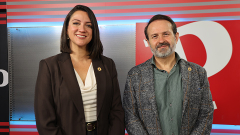 Los coordinadores de Verdes Equo. Mar González y José Ramón Becerra, coordinadores de Verdes Equo