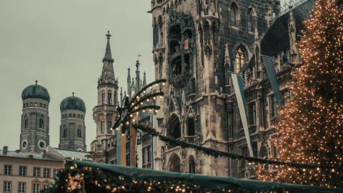 Múnich engalanado para celebrar la Navidad.