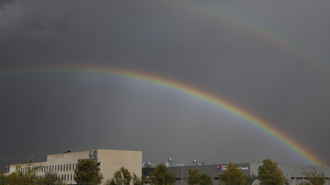 Cielos nubosos y lluvias en Madrid